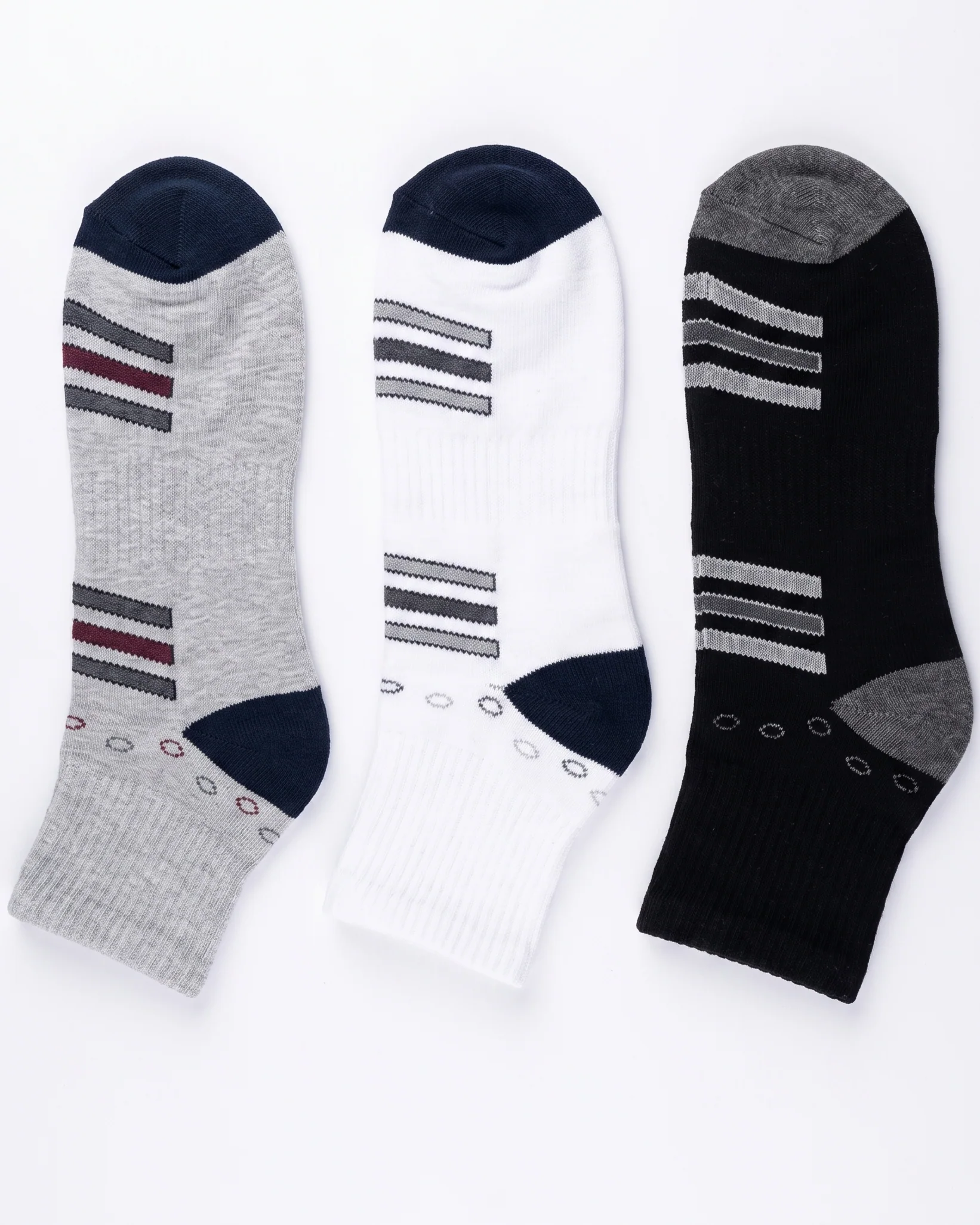 Men's Socks Half Socket Half towel 3 pcs
