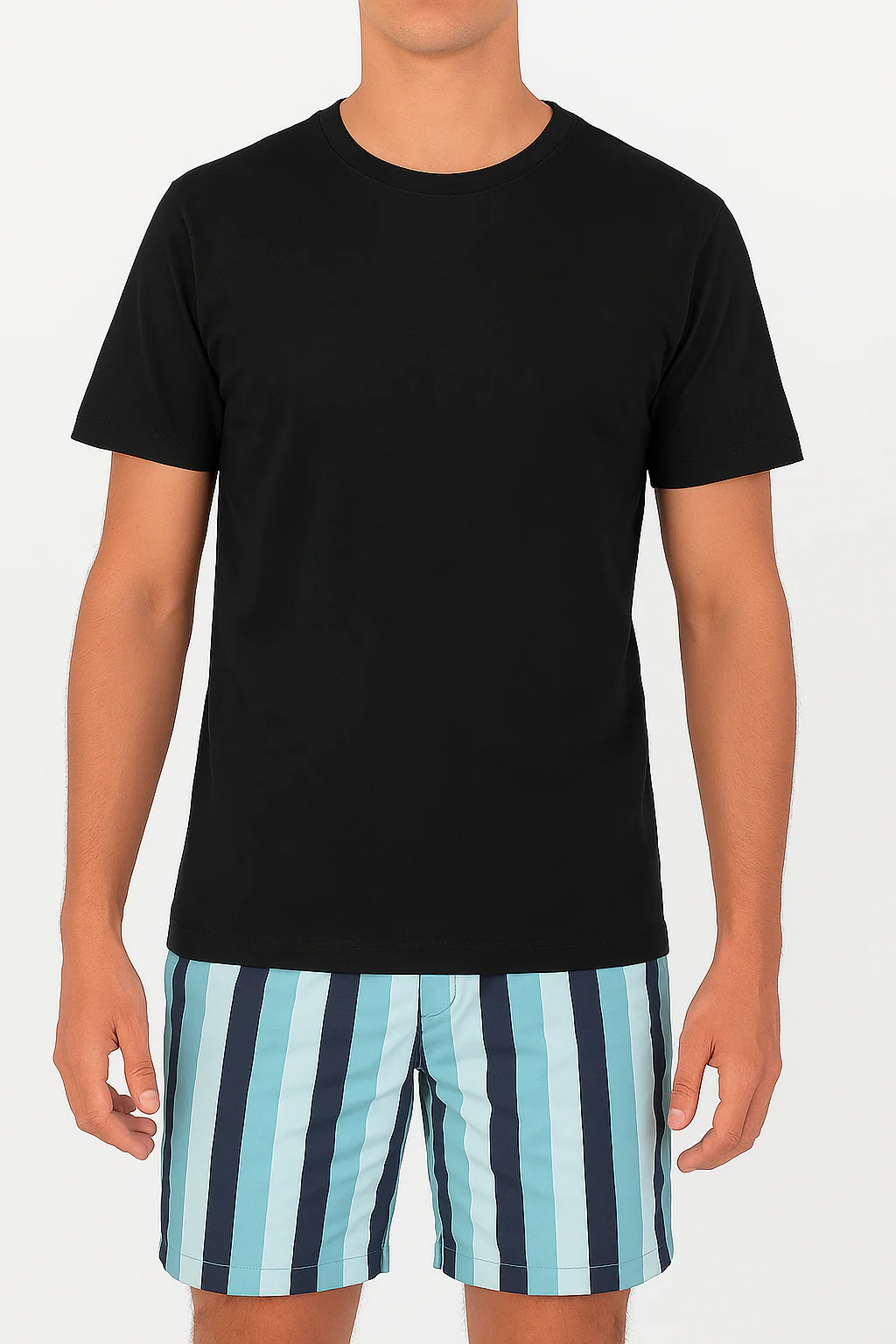 Men's T-Shirt Basic Round Neck Black
