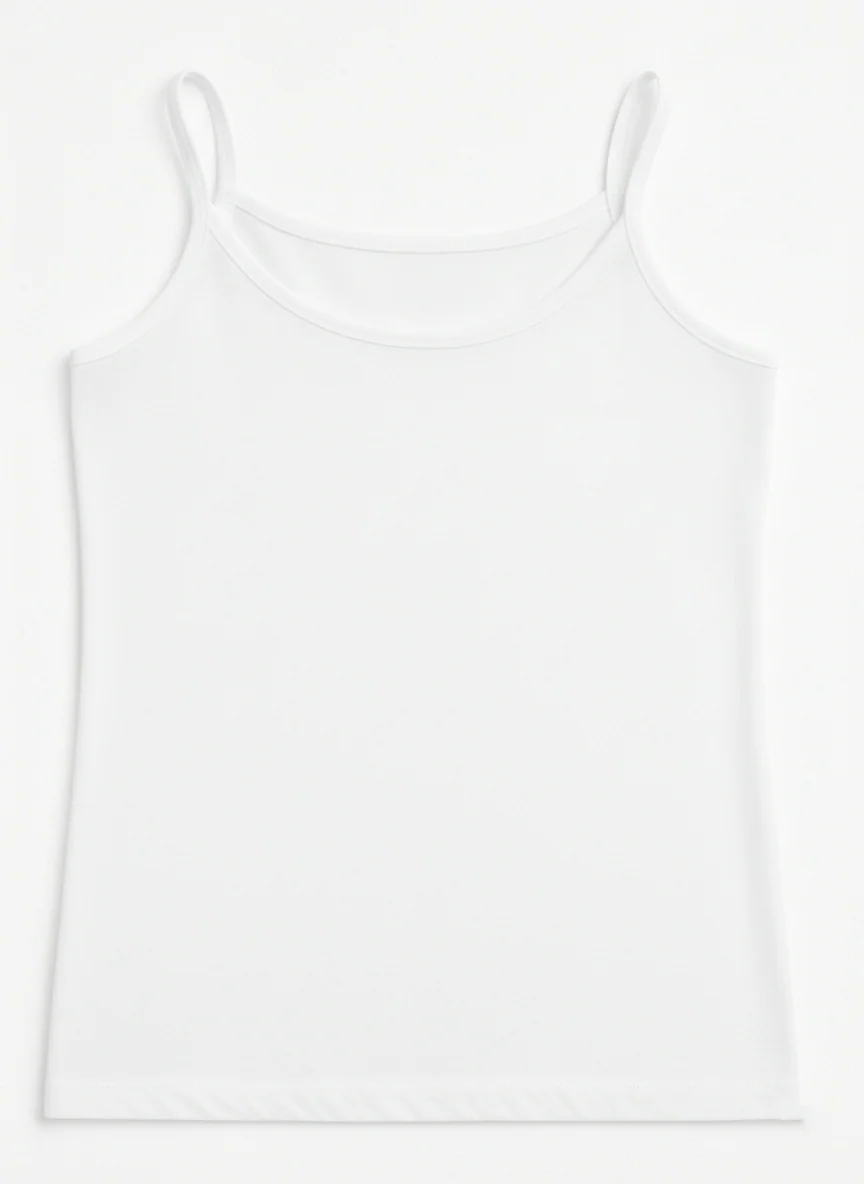 Woman's Basic thin strap - White