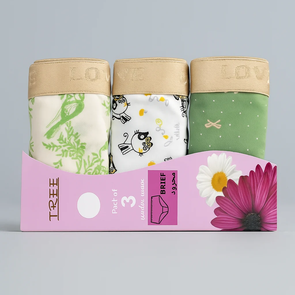 Women`s Underwear Brife - 3 pieces